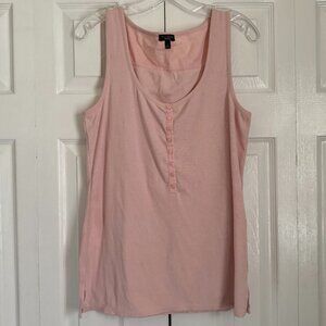 Talbots Pink Ribbed Tank